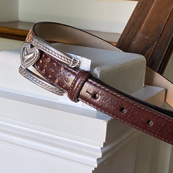 Brighton Tweed  Leather Belt Small/ 28 - Picture 2 of 7